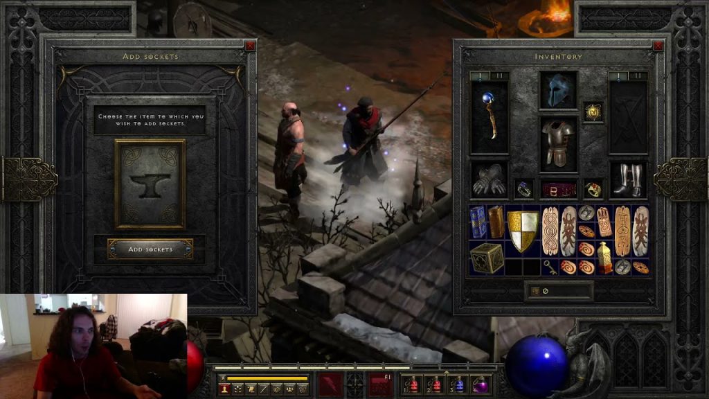 Instructions on how to locate four socket shields in Diablo 2: Resurrected